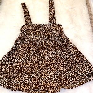Leopard overall dress